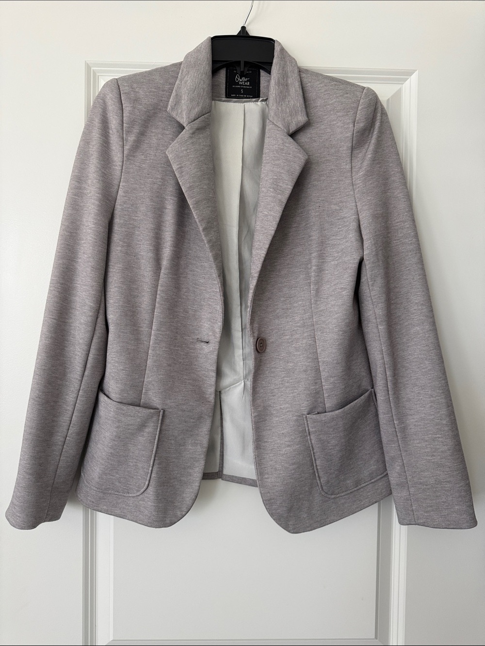 Cotton On Light Grey Single-Button Tailored Blazer